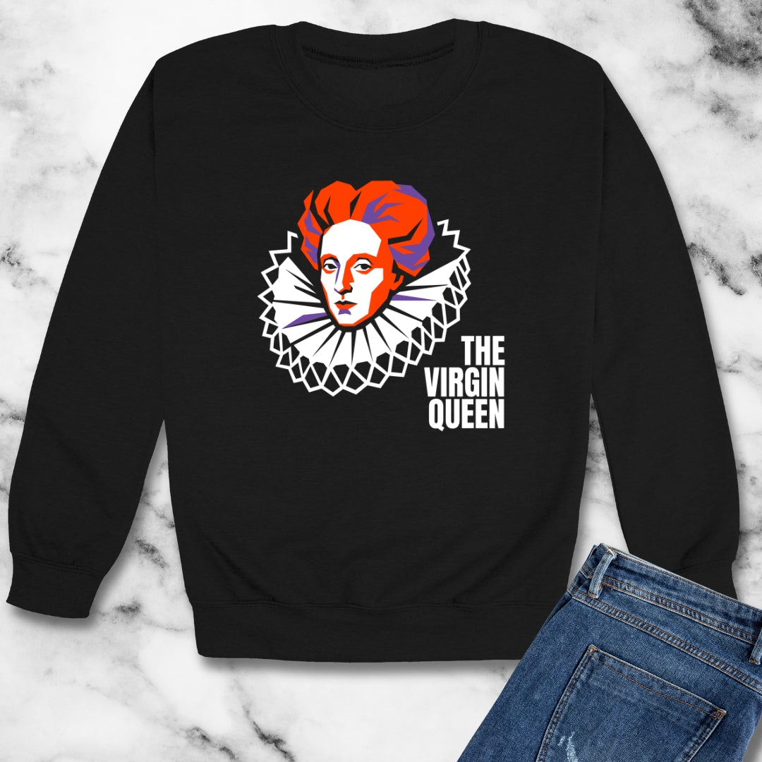 Queen Elizabeth I Virgin Queen Unisex Heavy Crewneck Sweatshirt