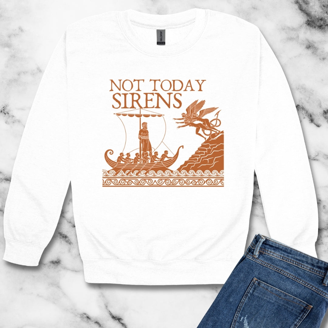 Not Today Sirens Unisex Heavy Crewneck Sweatshirt