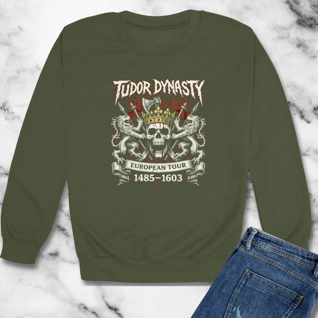 Tudor Dynasty Tour Unisex Heavy Crewneck Sweatshirt