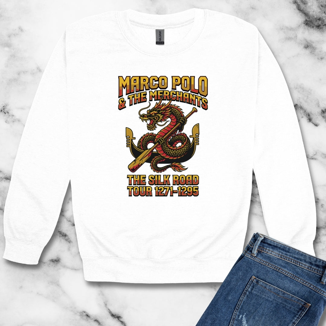 Marco Polo Silk Road Tour Unisex Heavy Crewneck Sweatshirt