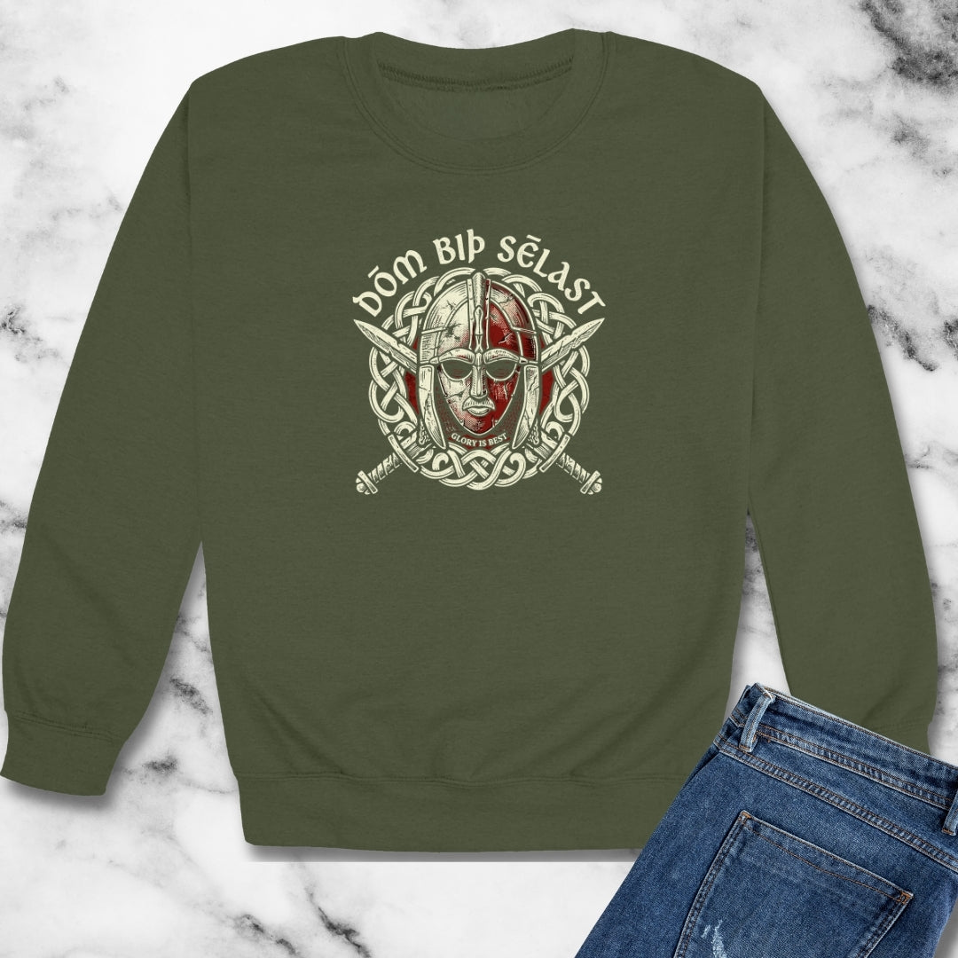 Beowulf Old English Glory Is Best Unisex Heavy Crewneck Sweatshirt