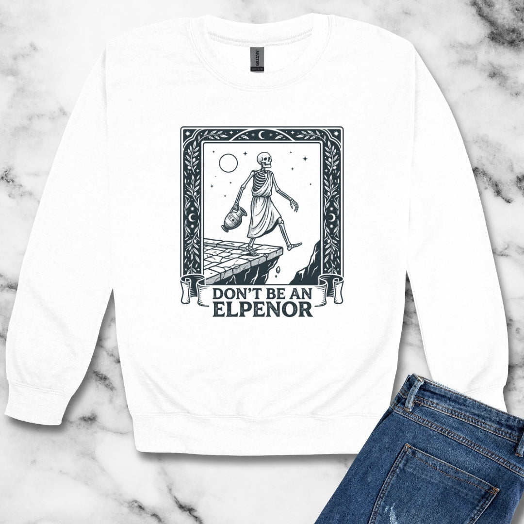 Don't Be an Elpenor the Odyssey Unisex Heavy Crewneck Sweatshirt