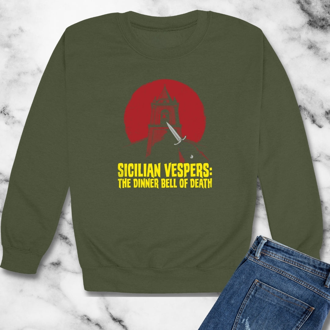 Sicilian Vespers Dinner Bell of Death Unisex Heavy Crewneck Sweatshirt
