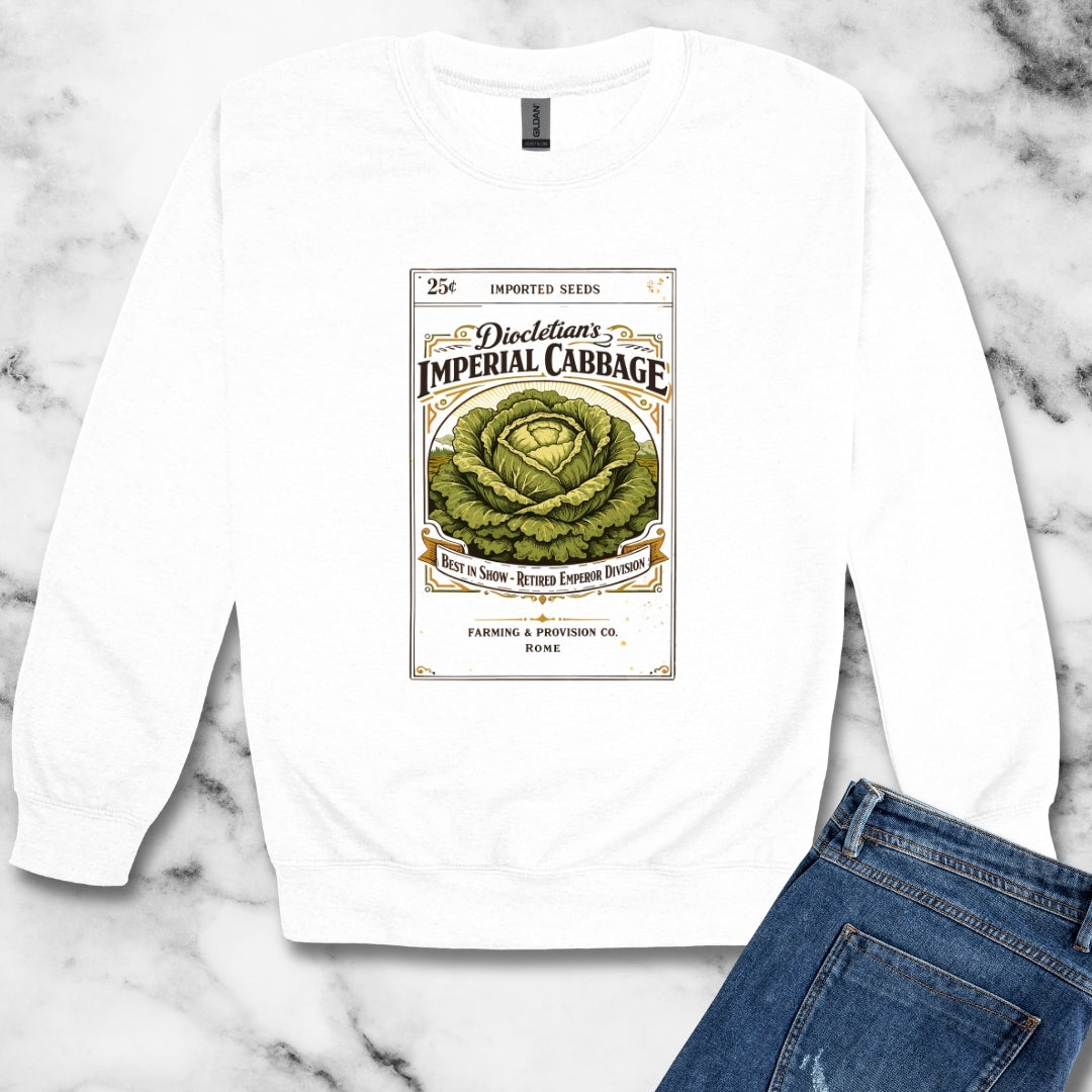 Emperor Diocletian Cabbage Farmer Unisex Heavy Crewneck Sweatshirt