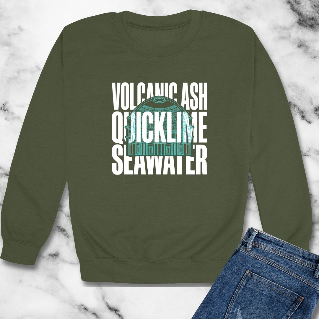 Roman Concrete Ingredients Unisex Heavy Crewneck Sweatshirt