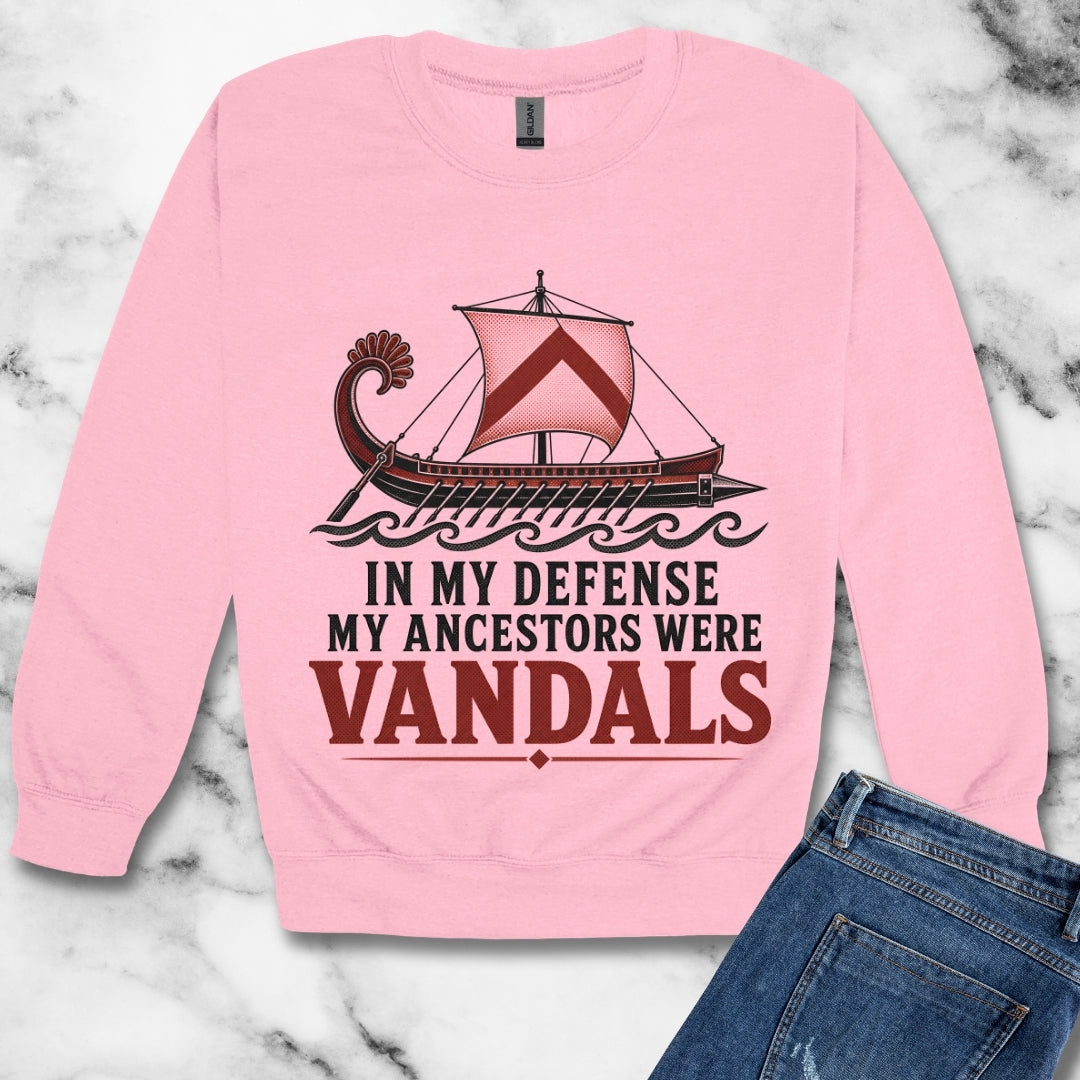 In My Defense My Ancestors Were Vandals Unisex Heavy Crewneck Sweatshirt