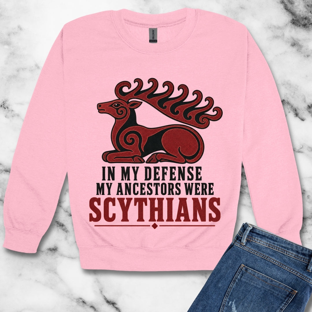 In My Defense My Ancestors Were Scythians Unisex Heavy Crewneck Sweatshirt