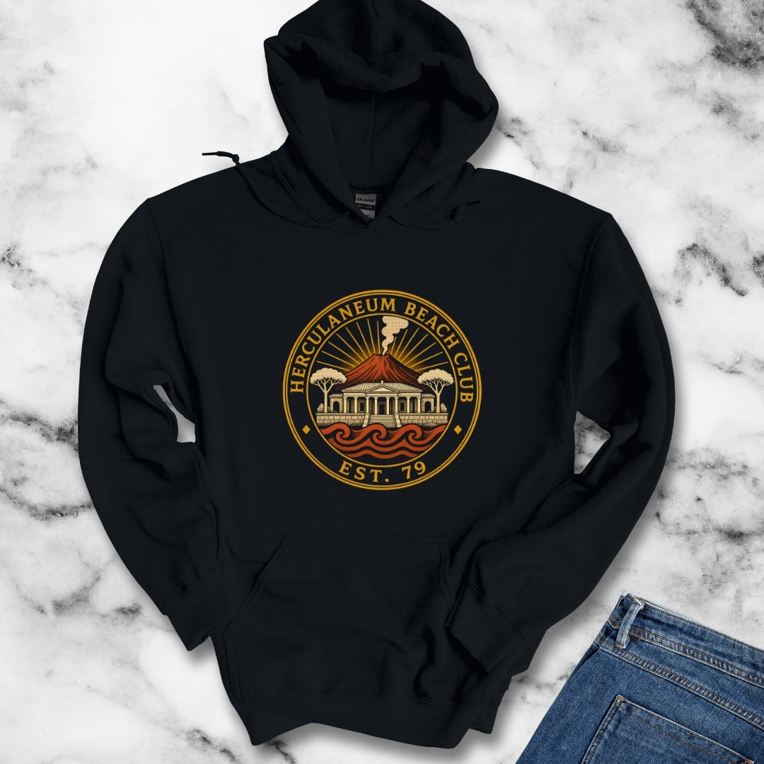 Herculaneum Beach Club Est 79 Hoodie