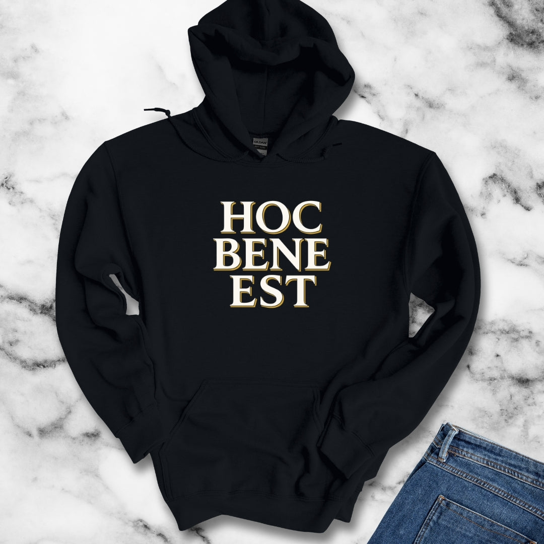 Hoc Bene Est This is Fine Latin Hoodie