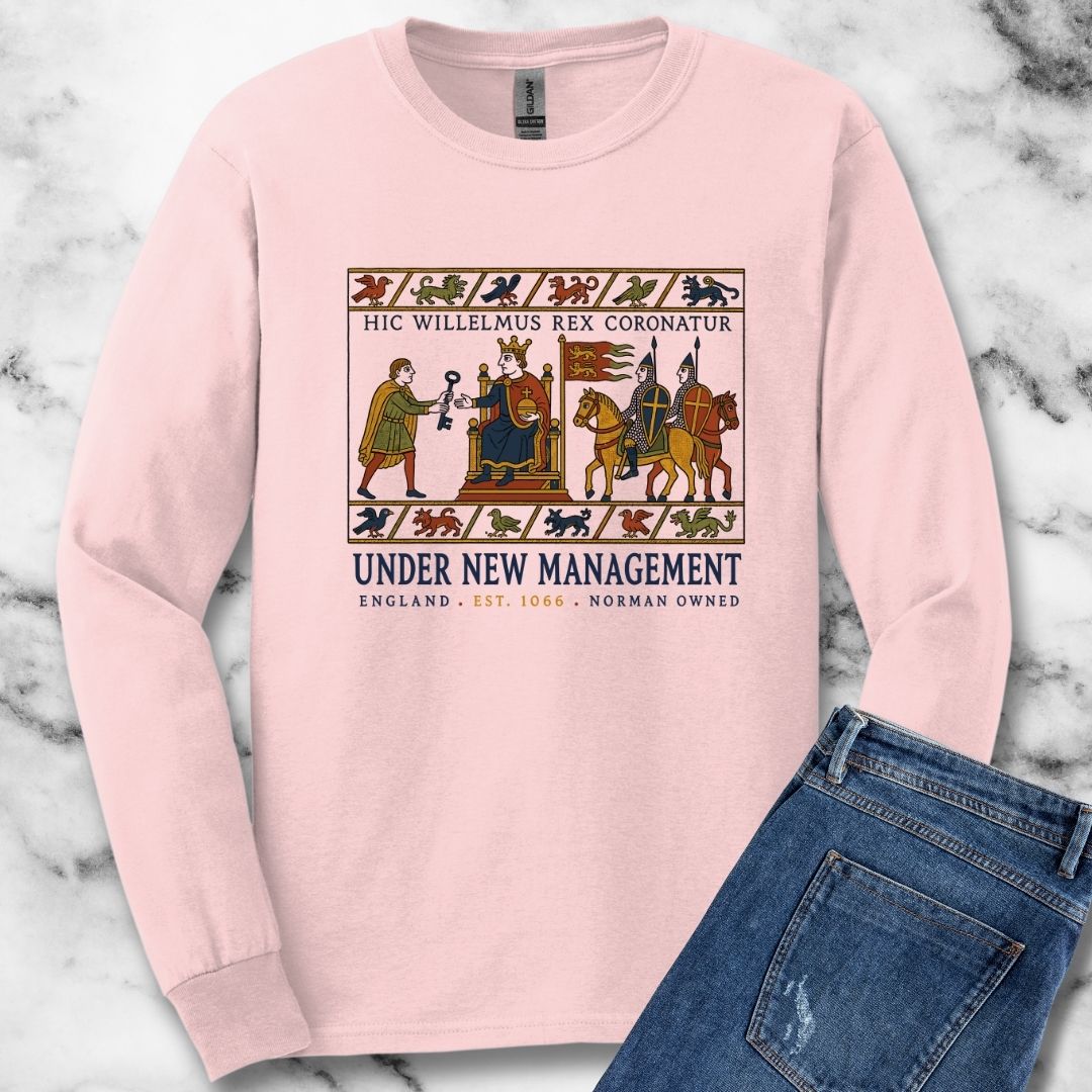 Bayeux Tapestry Under New Management Normans Unisex Long Sleeve Tee