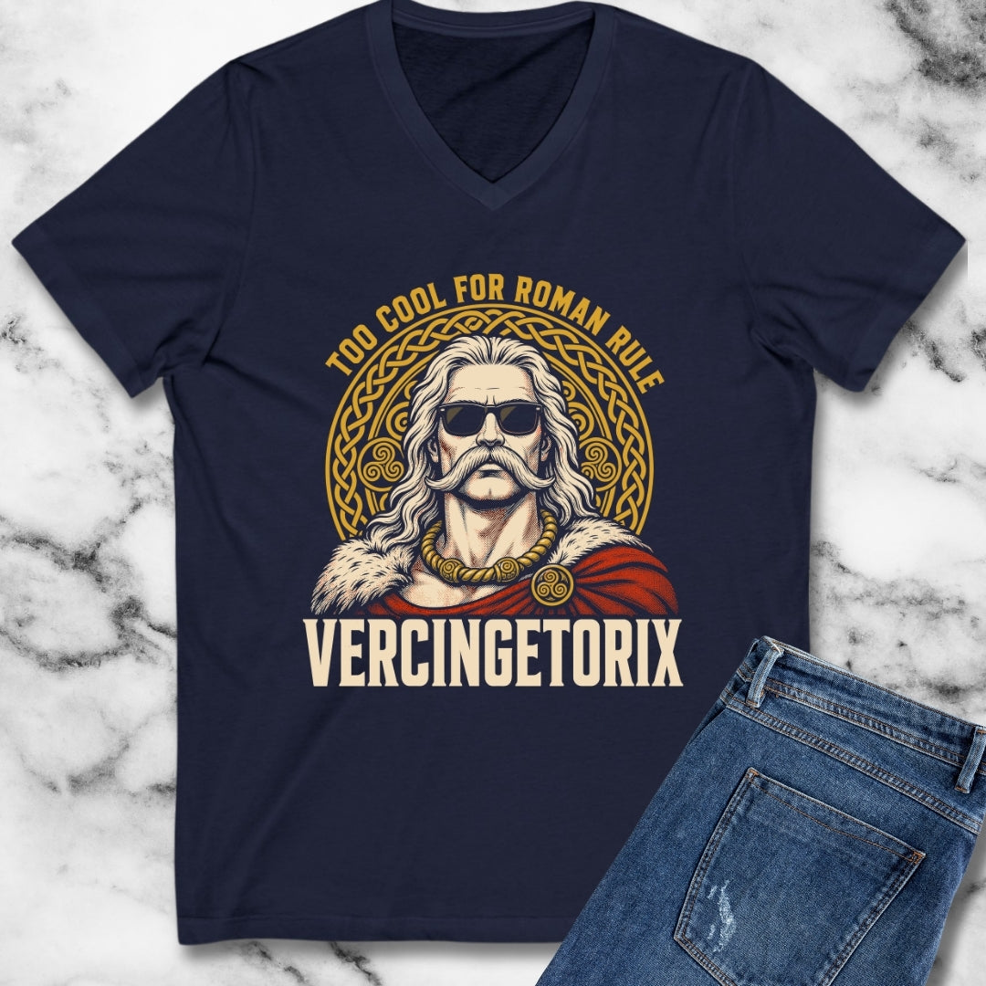 Vercingetorix Too Cool for Roman Rule V-Neck