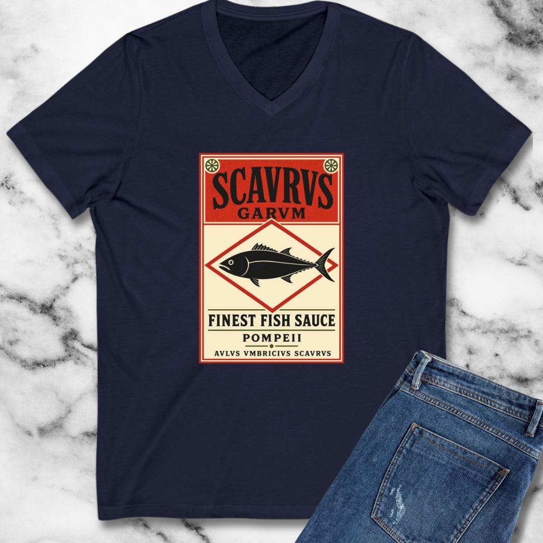 Scaurus Garum Sauce Label V-Neck