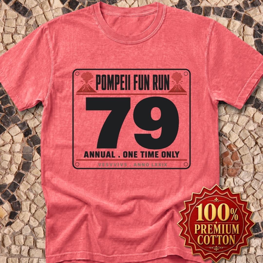 Pompeii Fun Run Race Bib Premium Tee