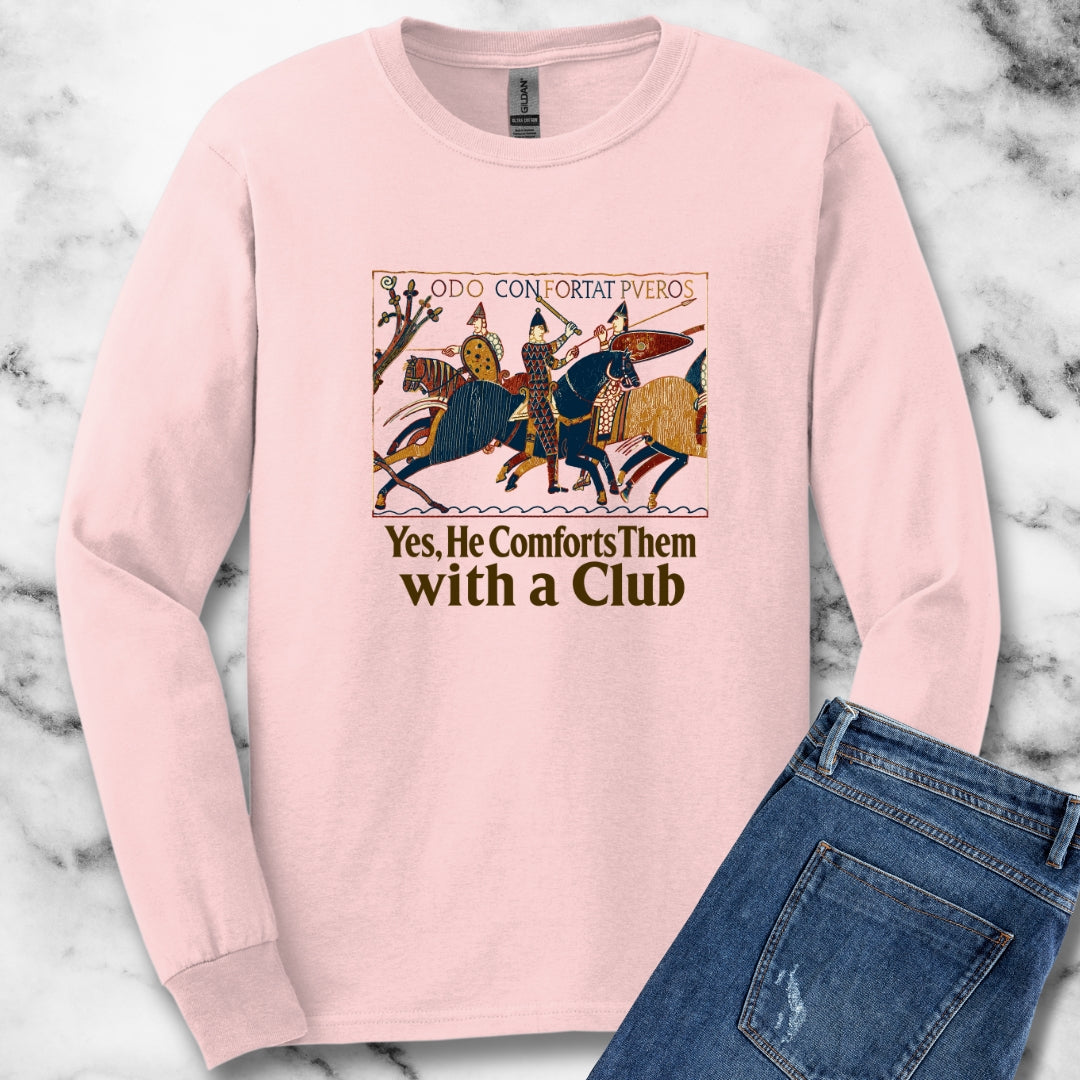 Odo Comforts Them With Club Tapestry Unisex Long Sleeve Tee