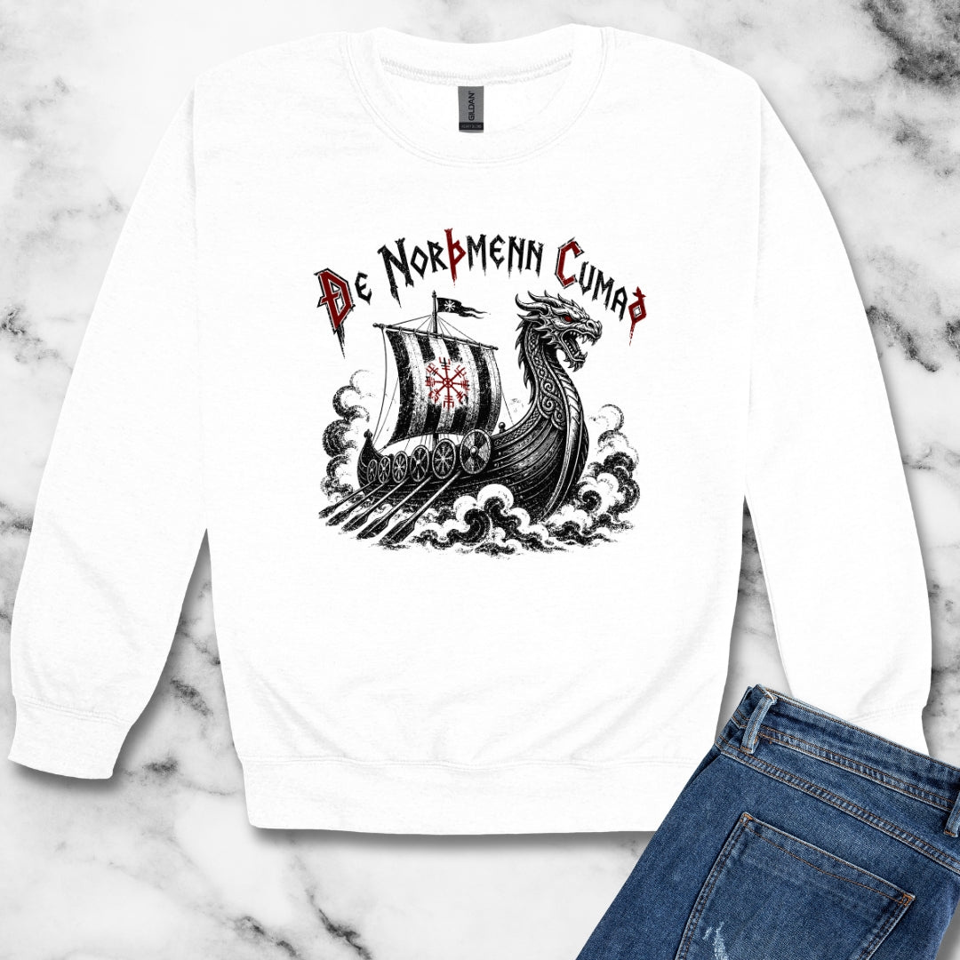 The Northmen are Coming Old English Unisex Heavy Crewneck Sweatshirt