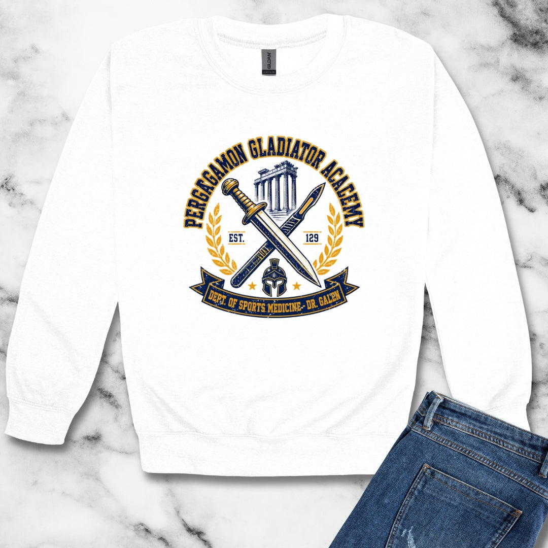 Galen of Pergamon Gladiator Doctor Unisex Heavy Crewneck Sweatshirt