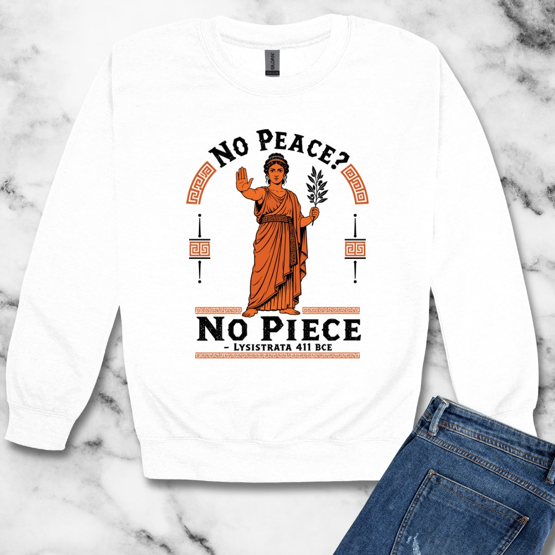 No Peace Lysistrata Strike Unisex Heavy Crewneck Sweatshirt
