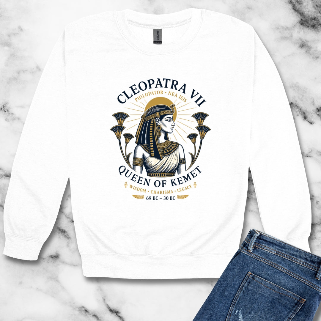 Cleopatra Queen of Kemet Unisex Heavy Crewneck Sweatshirt