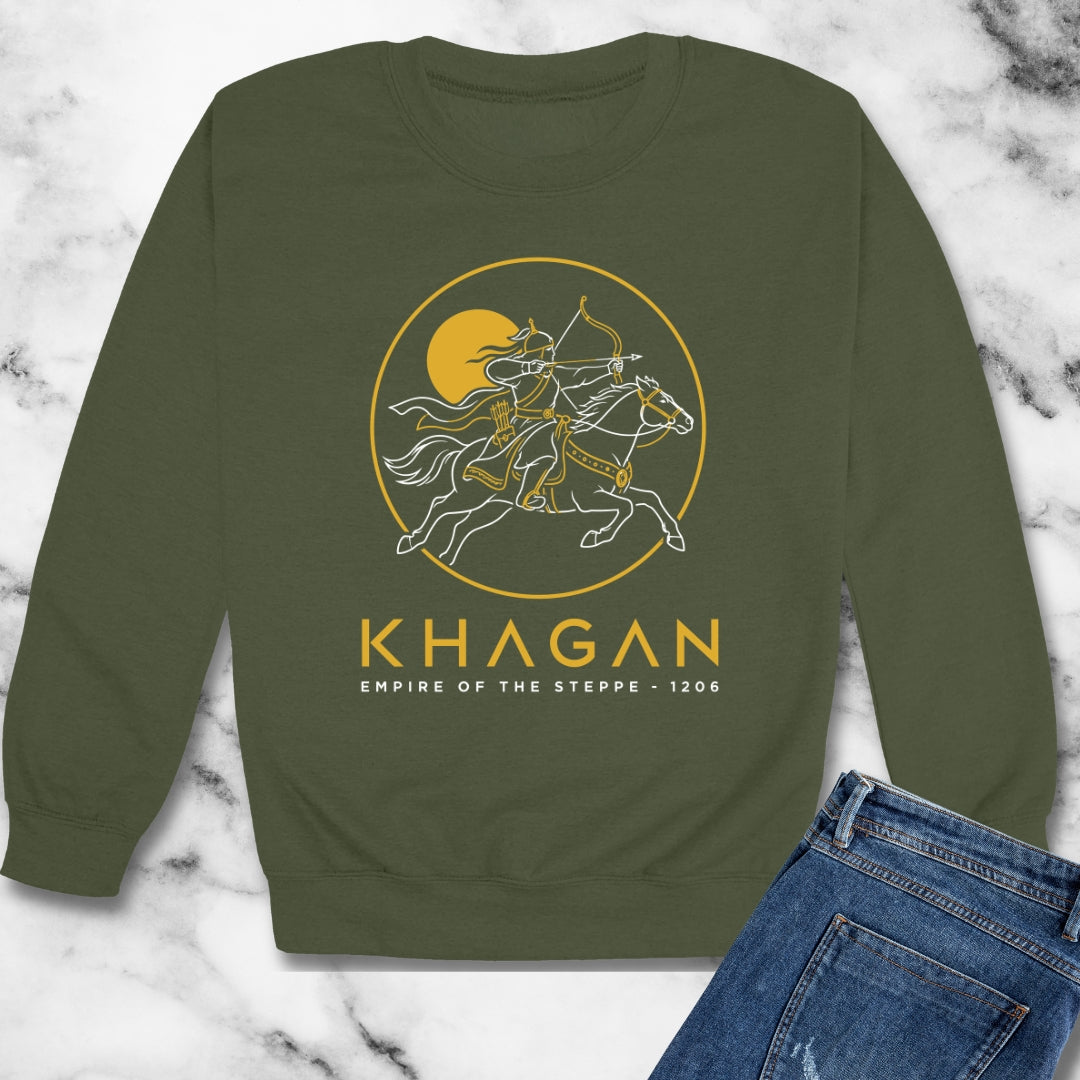 Khagan Empire of the Steppe Unisex Heavy Crewneck Sweatshirt