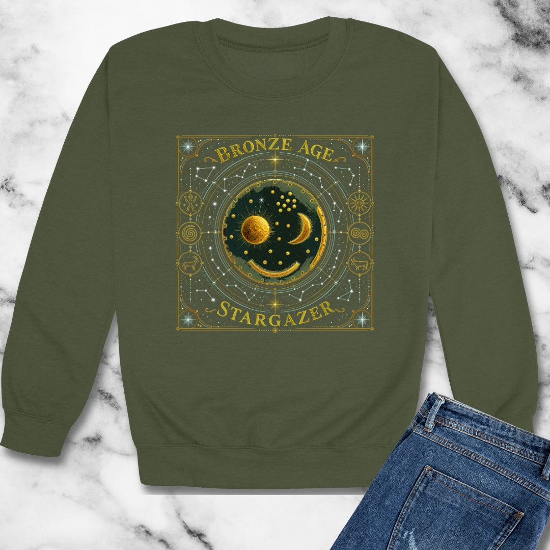 Nebra Disk Stargazer Unisex Heavy Crewneck Sweatshirt