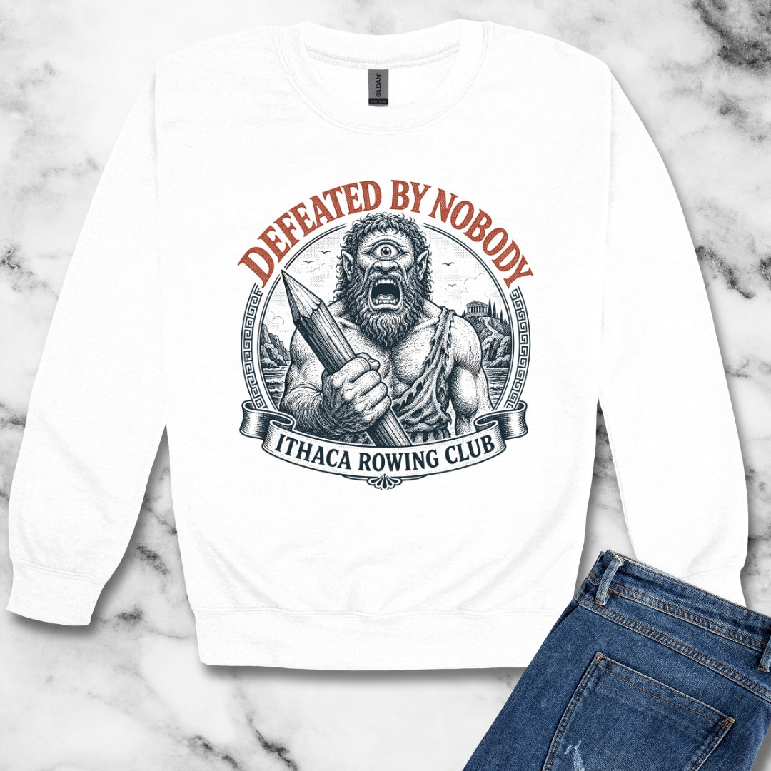 Polyphemus Defeated by Nobody Unisex Heavy Crewneck Sweatshirt