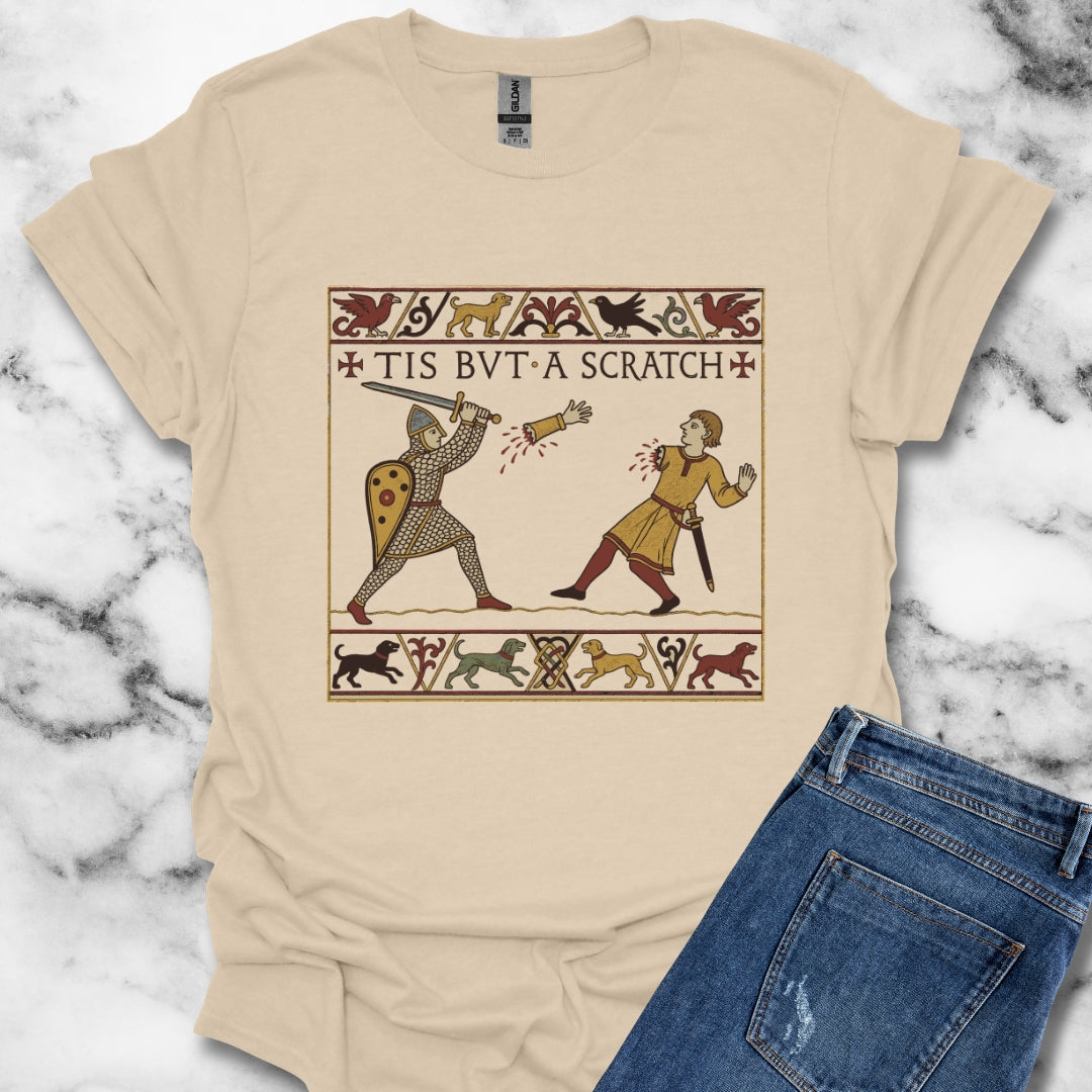 Tis But A Scratch Tapestry T-Shirt