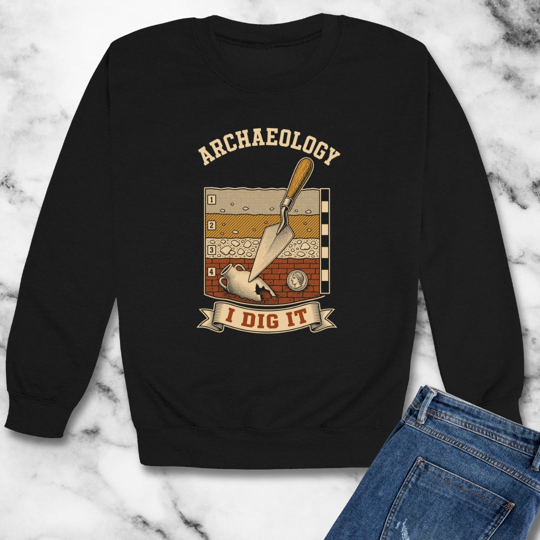 I Dig Archaeology Unisex Heavy Crewneck Sweatshirt