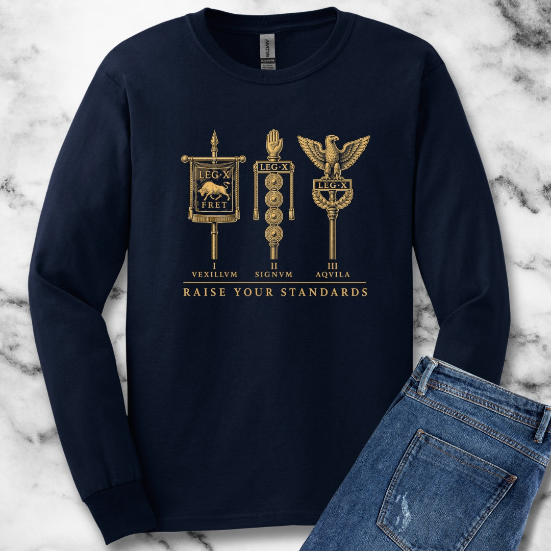 Raise Your Roman Standards Unisex Long Sleeve Tee