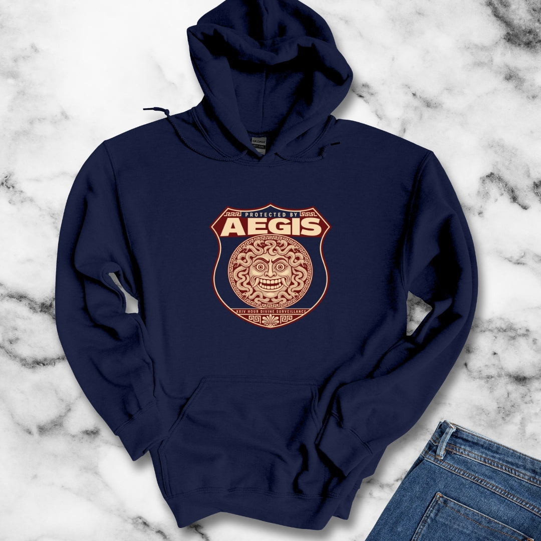 Protected by Aegis Shield Hoodie