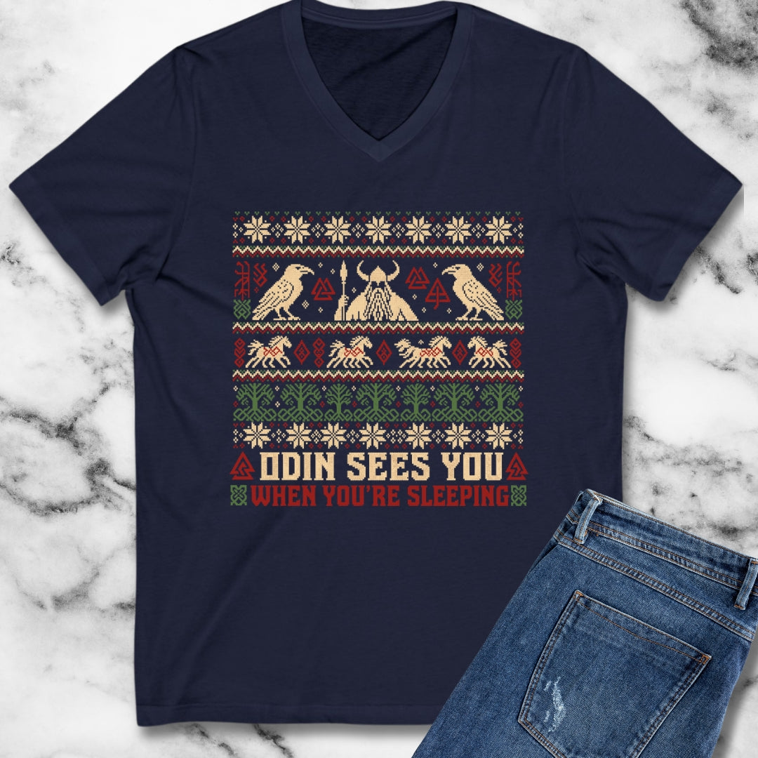 Odin Ugly Christmas Sweater Style V-Neck