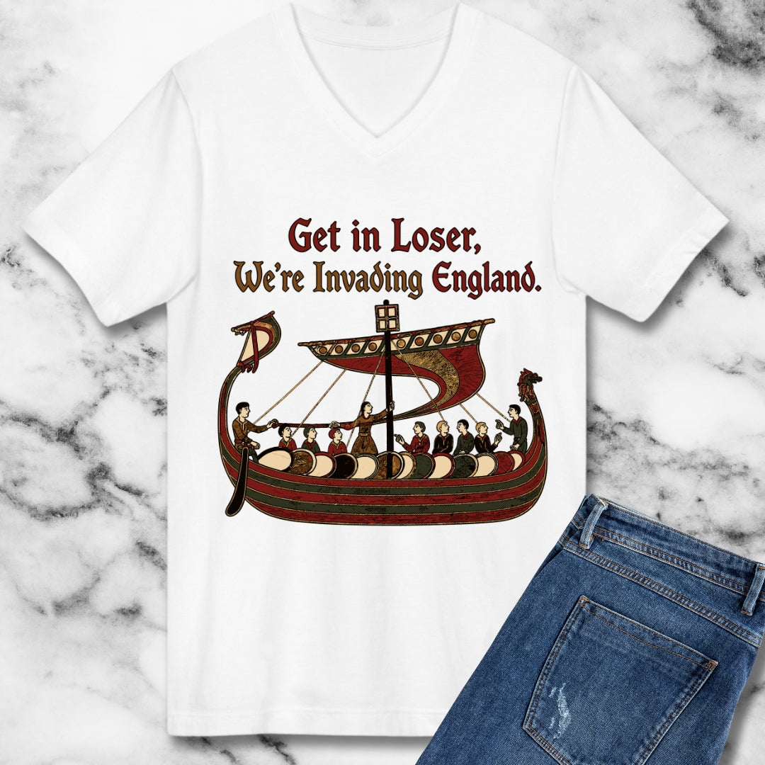 Get in Loser Norman Conquest Tapestry V-neck