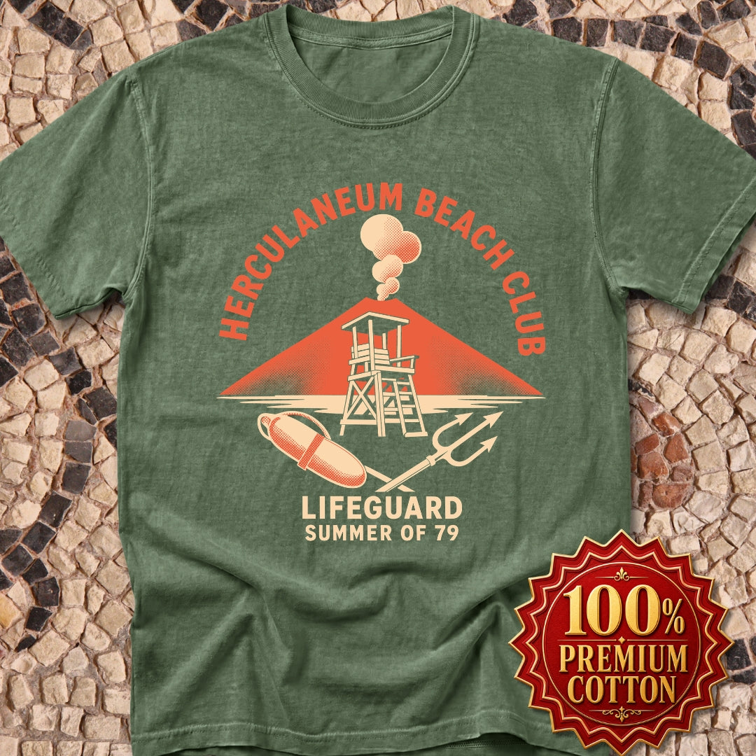 Herculaneum Beach Club Lifeguard Premium Tee