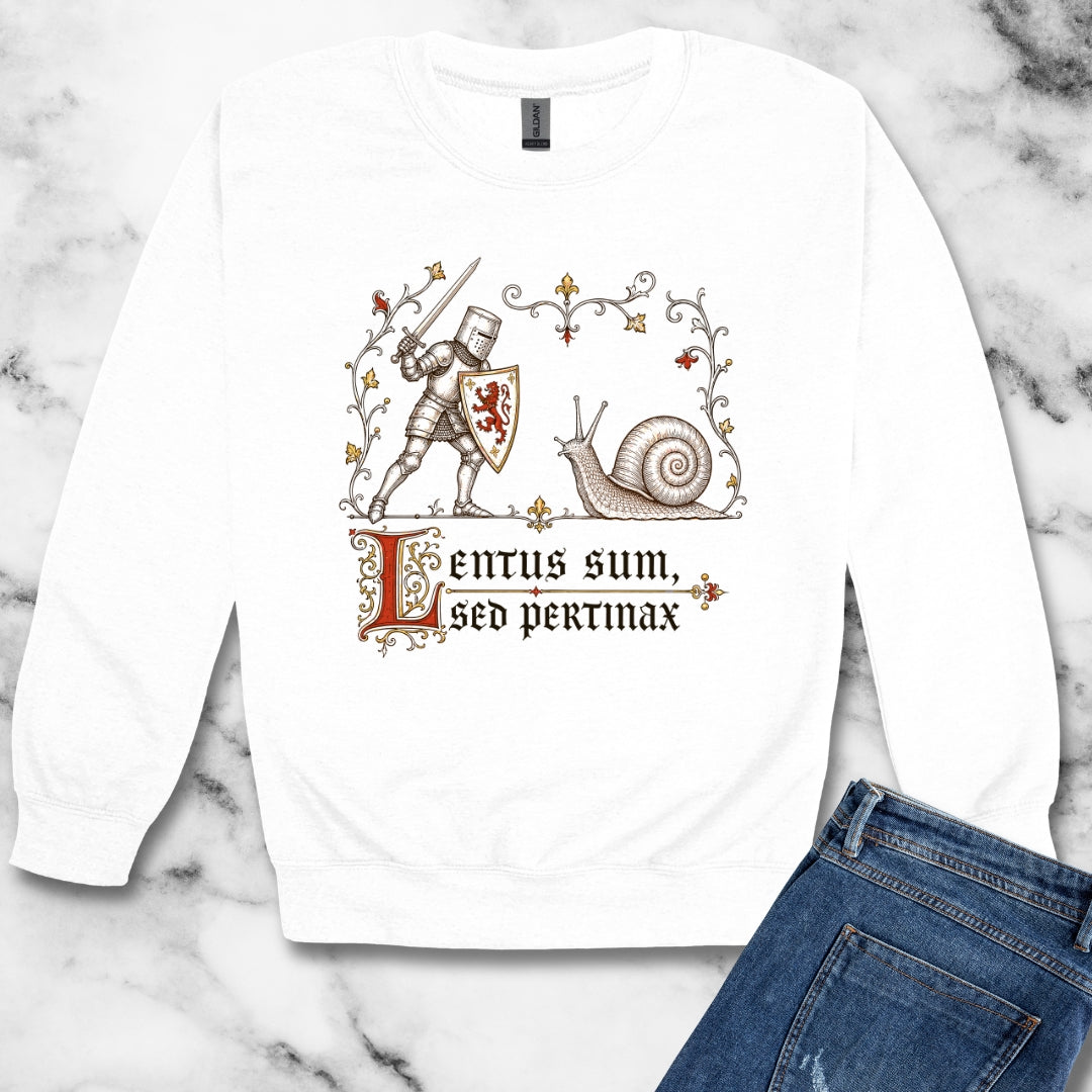 Knight vs Snail Marginalia Unisex Heavy Crewneck Sweatshirt