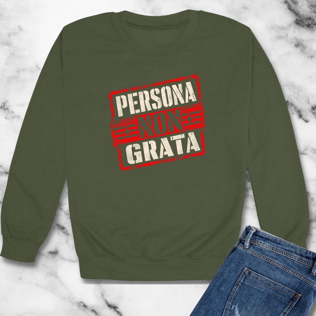 Persona Non Grata Unisex Heavy Crewneck Sweatshirt
