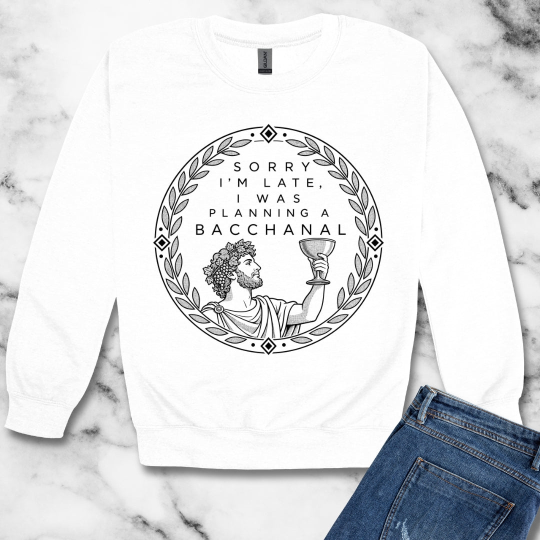Planning a Bacchanal Unisex Heavy Crewneck Sweatshirt