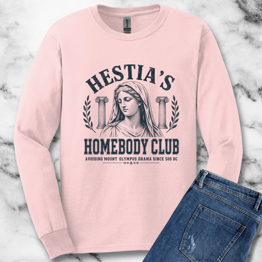 Hestia's Homebody Club Unisex Long Sleeve Tee