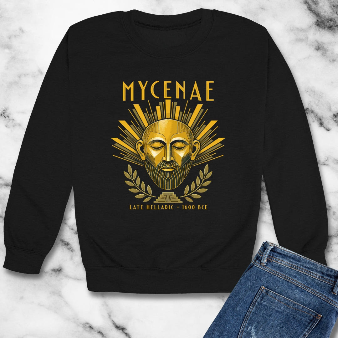 Mask of Agamemnon Mycenae Unisex Heavy Crewneck Sweatshirt