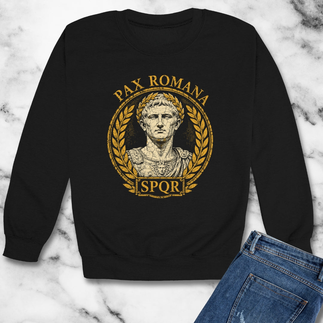 Augustus Pax Romana Unisex Heavy Crewneck Sweatshirt