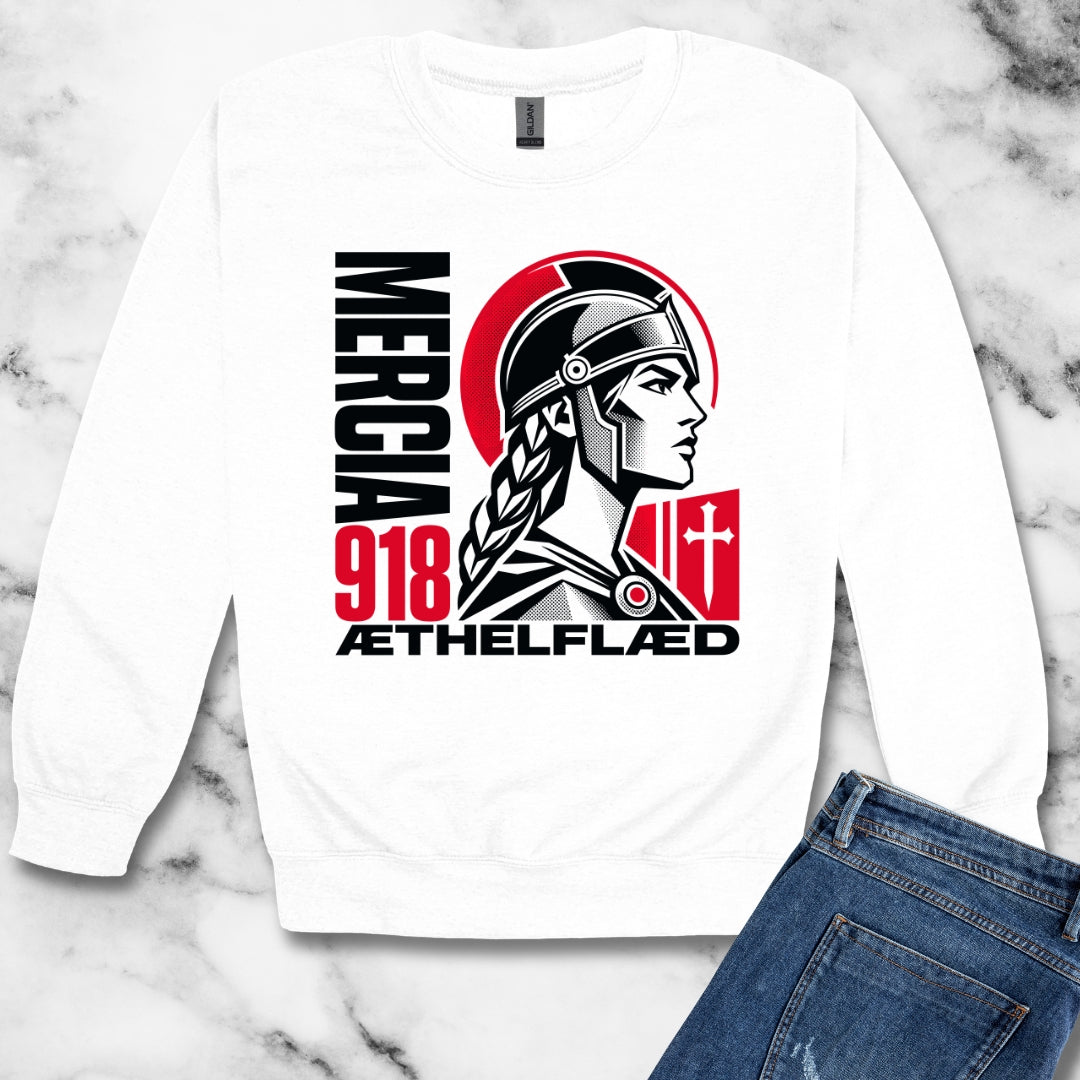 Aethelflaed Queen of Mercia Unisex Heavy Crewneck Sweatshirt