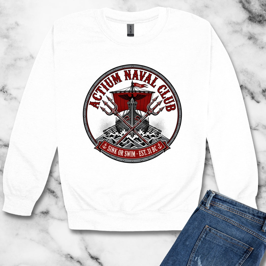 Actium Naval Club Unisex Heavy Crewneck Sweatshirt