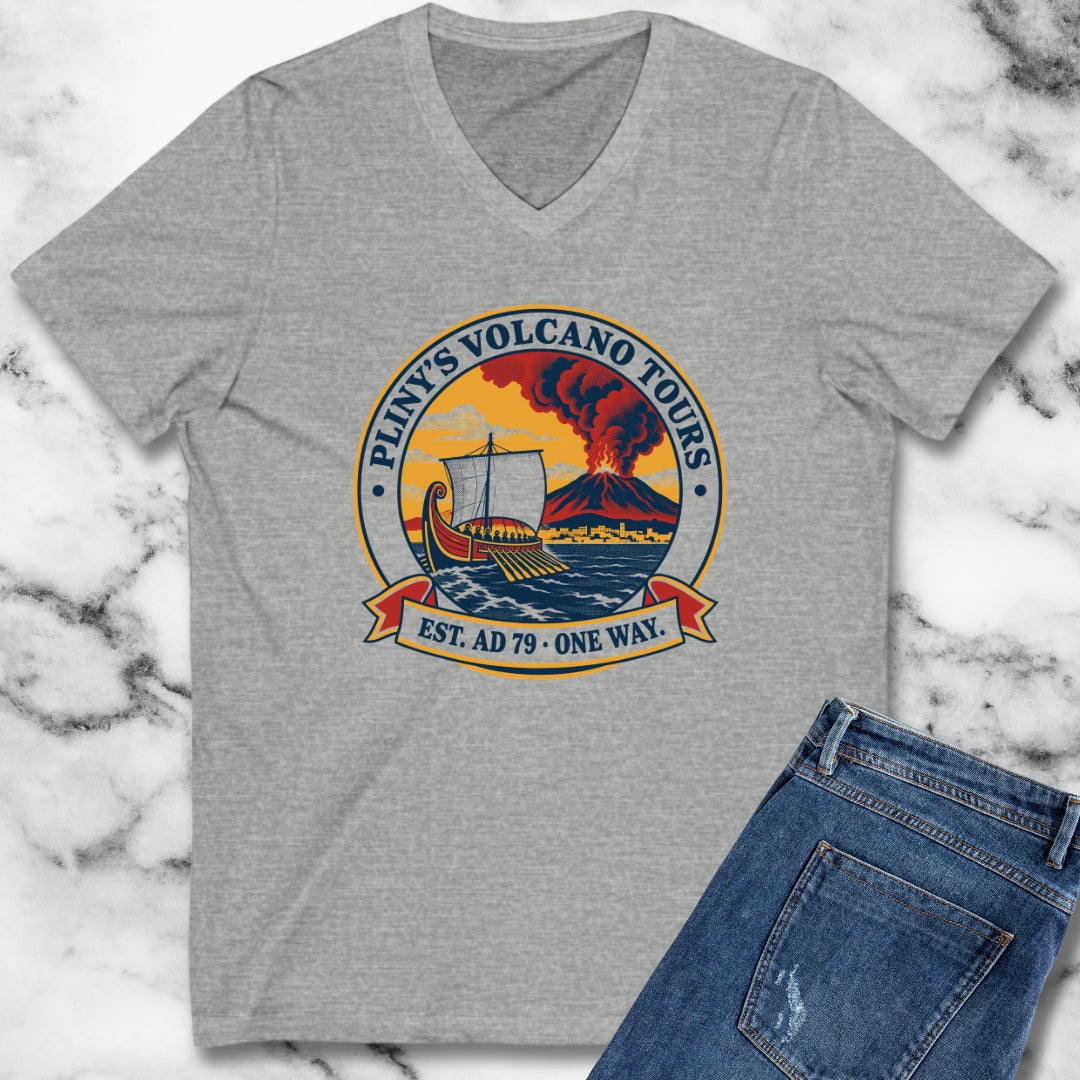 Pliny's Volcano Tours V-neck