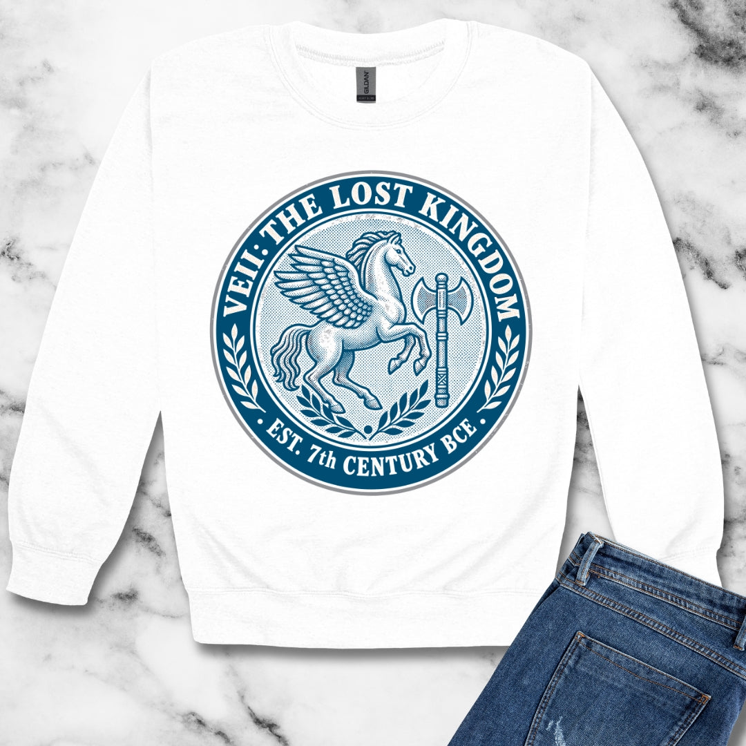 Veii Lost Kingdom Etruscans Unisex Heavy Crewneck Sweatshirt