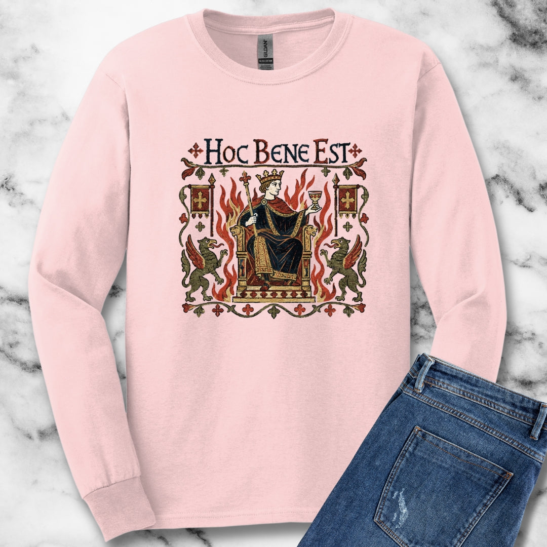 This is Fine Latin Medieval Tapestry Unisex Long Sleeve Tee