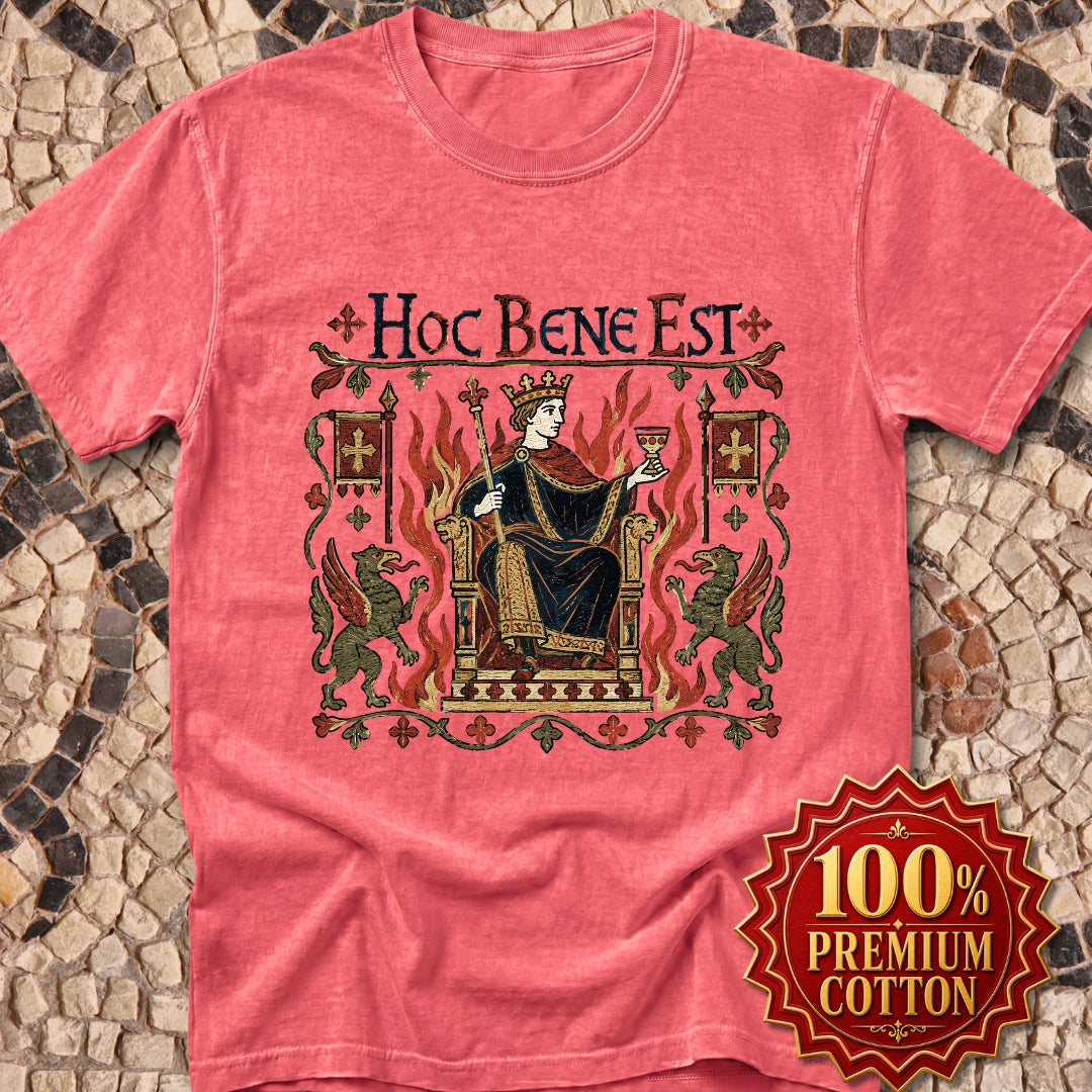This is Fine Latin Medieval Tapestry Premium Tee