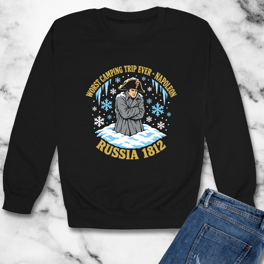 Napoleon Worst Camping Trip Ever Unisex Heavy Crewneck Sweatshirt