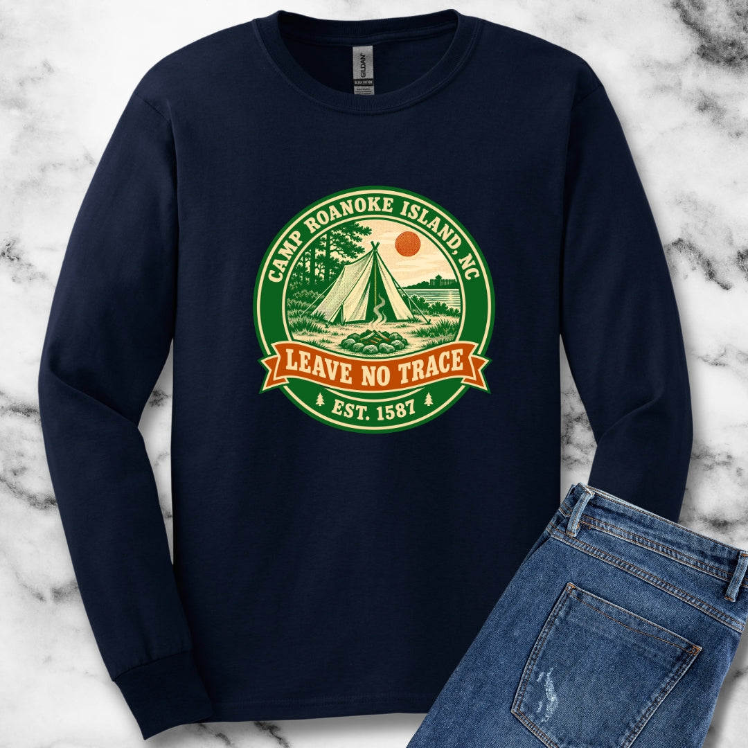 Camp Roanoke Leave No Trace Unisex Long Sleeve Tee