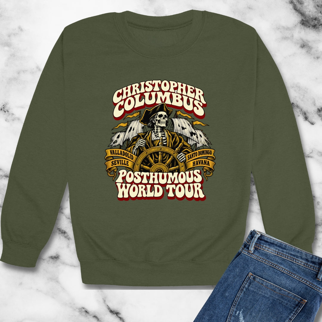 Columbus Posthumous World Tour Unisex Heavy Crewneck Sweatshirt