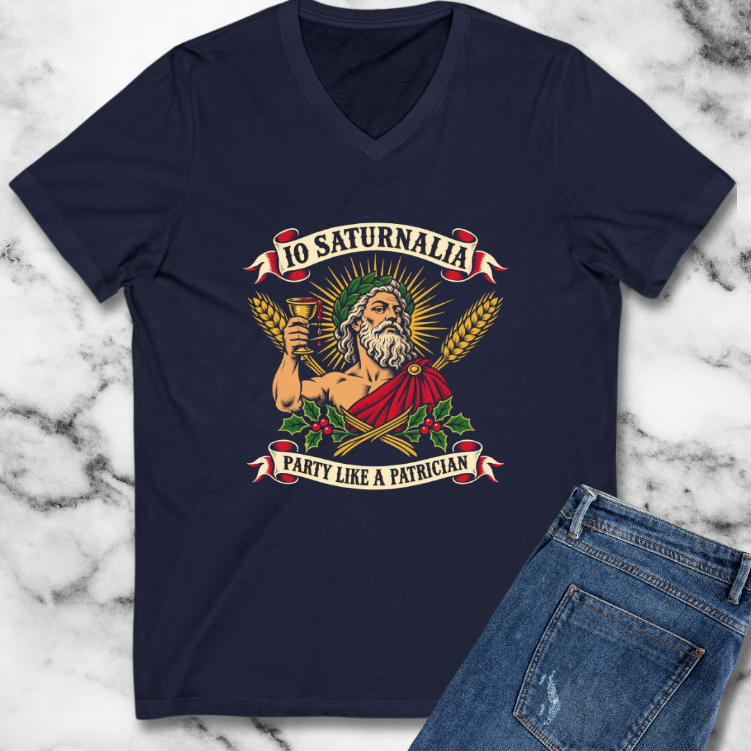 Io Saturnalia Party Like A Patrician V-Neck