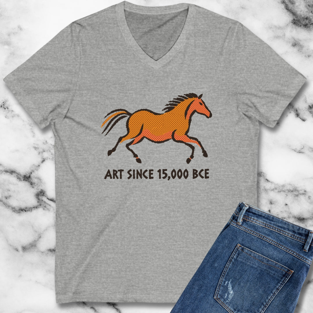 Lascaux Horse Art Since 15000 BCE V-neck