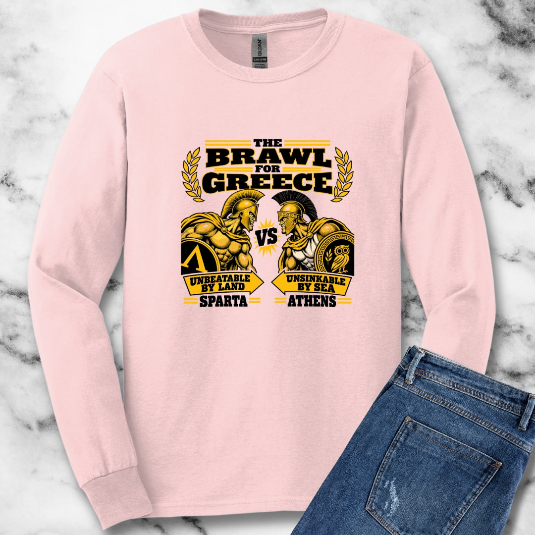 Brawl For Greece Unisex Long Sleeve Tee